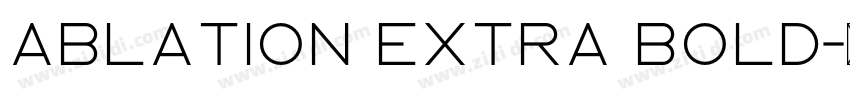 Ablation Extra Bold字体转换